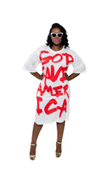 God Save America T-Shirt Dress - Shop Kpellé