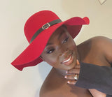 Bonnie Buckled Wool Floppy Hat - Shop Kpellé