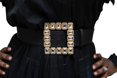 Rhinestone Square Belt - Shop Kpellé