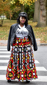 African Print Maxi Skirt - Shop Kpellé