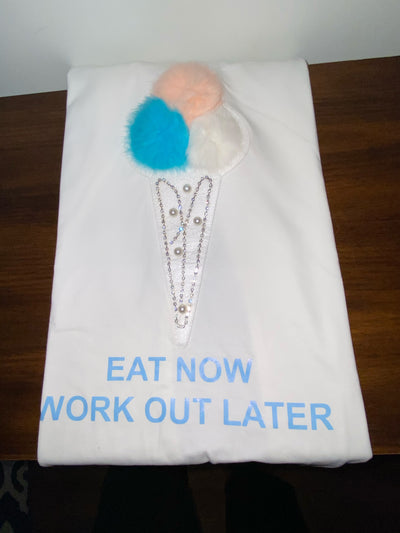 Work Out Later Pearl T-Shirt - Shop Kpellé