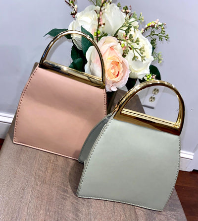 Link Up Gold Handle Handbag