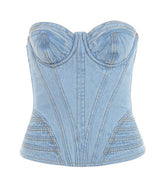 Denim Bustier - Shop Kpellé
