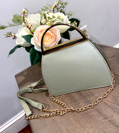 Link Up Gold Handle Handbag