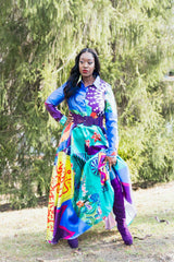 Purple Picasso Dress - Shop Kpellé