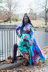 Multicolor Maxi Dress - Shop Kpellé