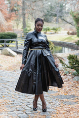 Leather Midi Dress - Shop Kpellé