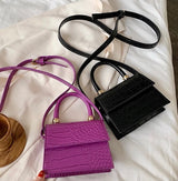 Mini Croc Satchel Handbag - Shop Kpellé