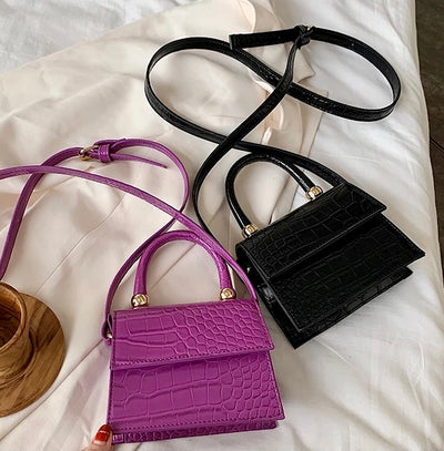 Mini Croc Satchel Handbag - Shop Kpellé