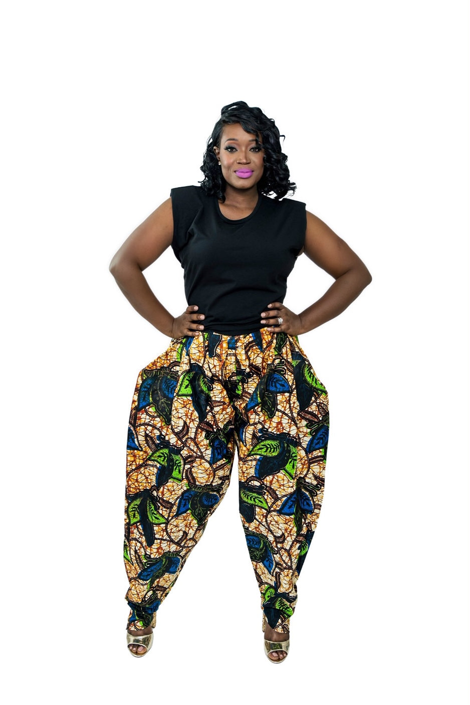 Women's Coloured Elephant Print Harem Trousers – From The Source