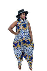 Nane African Print Jumpsuit - Shop Kpellé