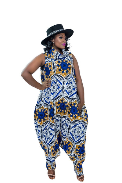 Nane African Print Jumpsuit - Shop Kpellé