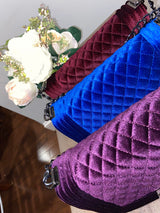 Quilted Velvet Crossbody Handbag - Shop Kpellé